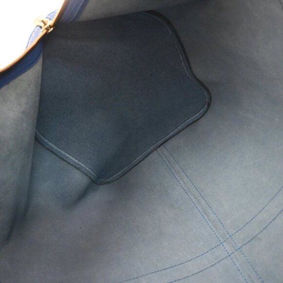 LOUIS VUITTON LV Logo Keepall 55 Travel Hand Bag Epi Leather Blue - Picture 11 of 14